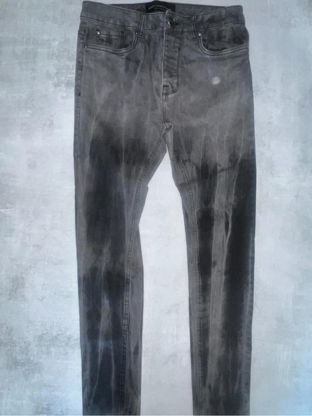 Good For Nothing Grey acid wash skinny jeans